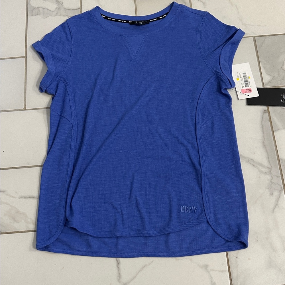 DKNY Vibrant Blue Casual Tee